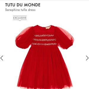 Red tulle tutu du monde dress